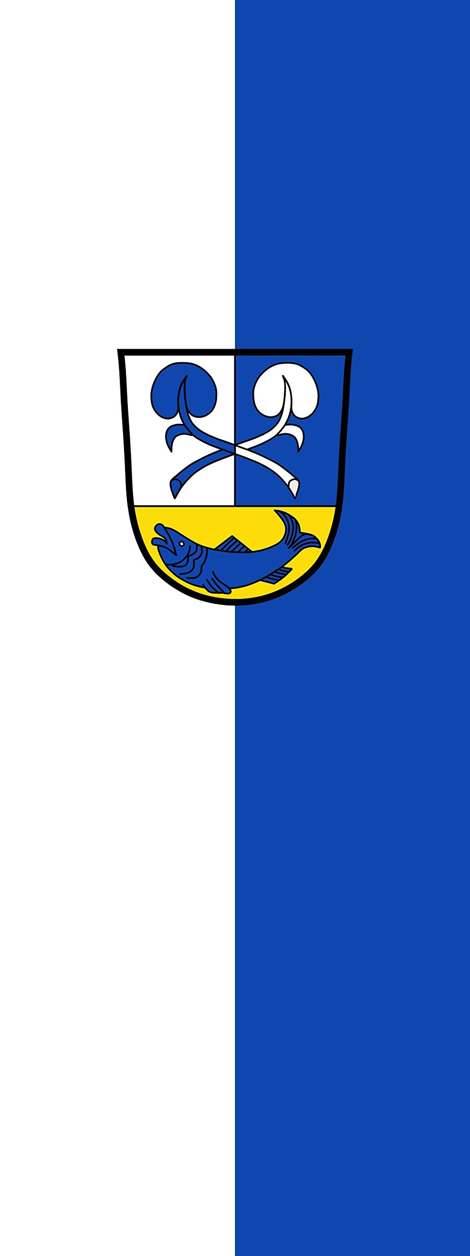 Drapeau Chiemsee portrait grand format 400x150cm pavillon vertical extérieur de 6m²
