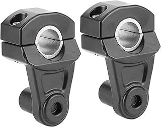 2 STÜCKE Universal Motorrad Lenkererhöhungen 22mm/28mm Schwenkbare Motorrad Lenkererhöhung Halterung Clamp CNC Aluminium M...