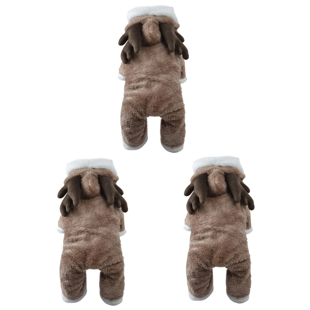 HMJGDHX 3 Pezzi Vestiti Natalizi per Cani Cappotto in Flanella di Alce per Animali Domestici Caldo Vestito Invernale per Occasioni di Feste per Cuccioli Vestiti Natalizi per Cani Cappotto di Flanella