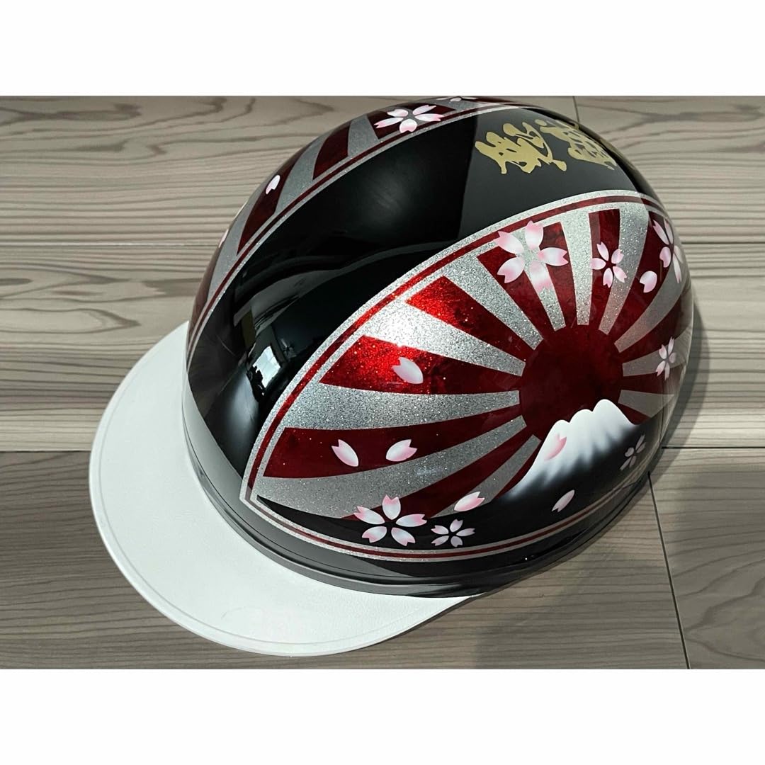 ラメ 富士日章 コルク半 ヘルメット 軽スロ アルフィン ワルツ機械 悪 