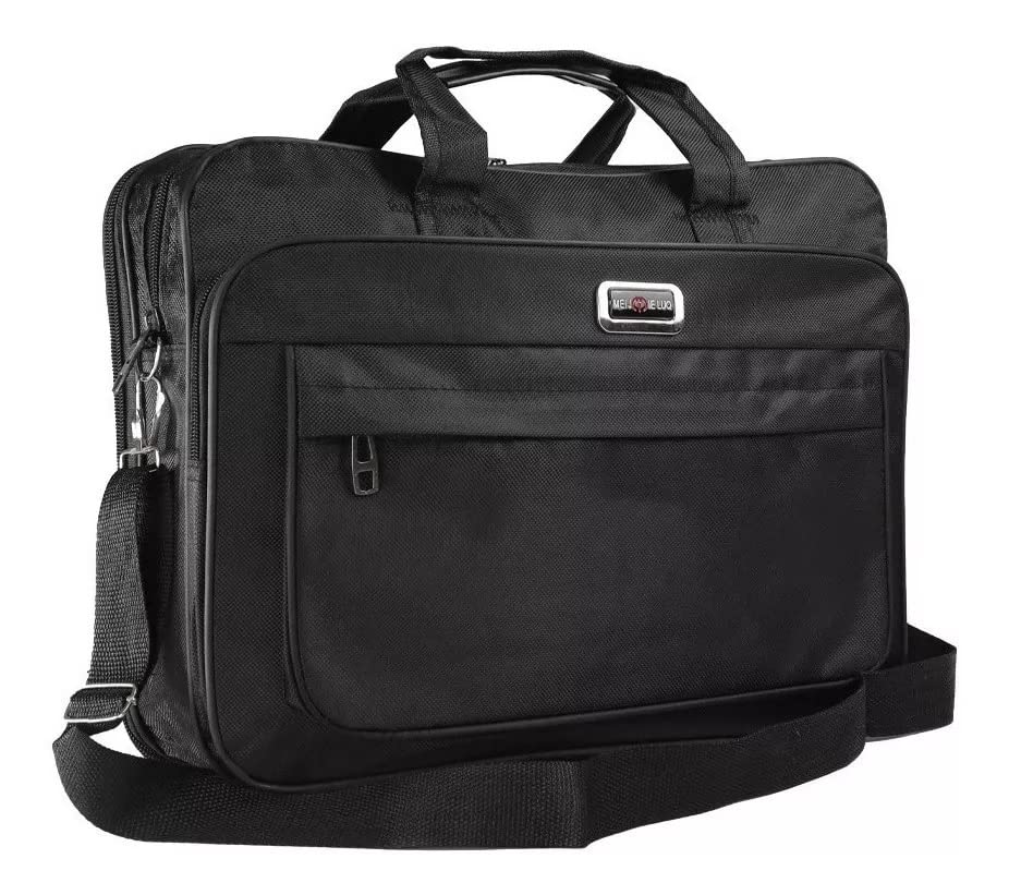 Bolsa Executiva Pasta Transversal Importada Ref: 212 (Preto, Único)