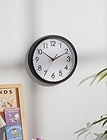 Vista 4 de AKCISOT Reloj de Pared, Relojes de Pared Pequeños Modernos a Batería de 8 Pulgadas, Silencioso Sin Tic-Tac Analógico Clásico para Oficina, Hogar