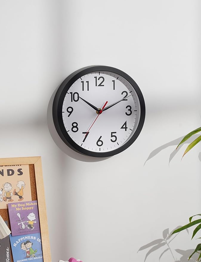 Reloj de Pared AKCISOT Analógico 8 Pulgadas Silencioso miniatura 2