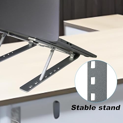 Miniatura 3 de Soporte portátil para laptop, soporte ergonómico para laptop, soporte desmontable para portátil, soporte para portátil compatible con MacBook, Dell,