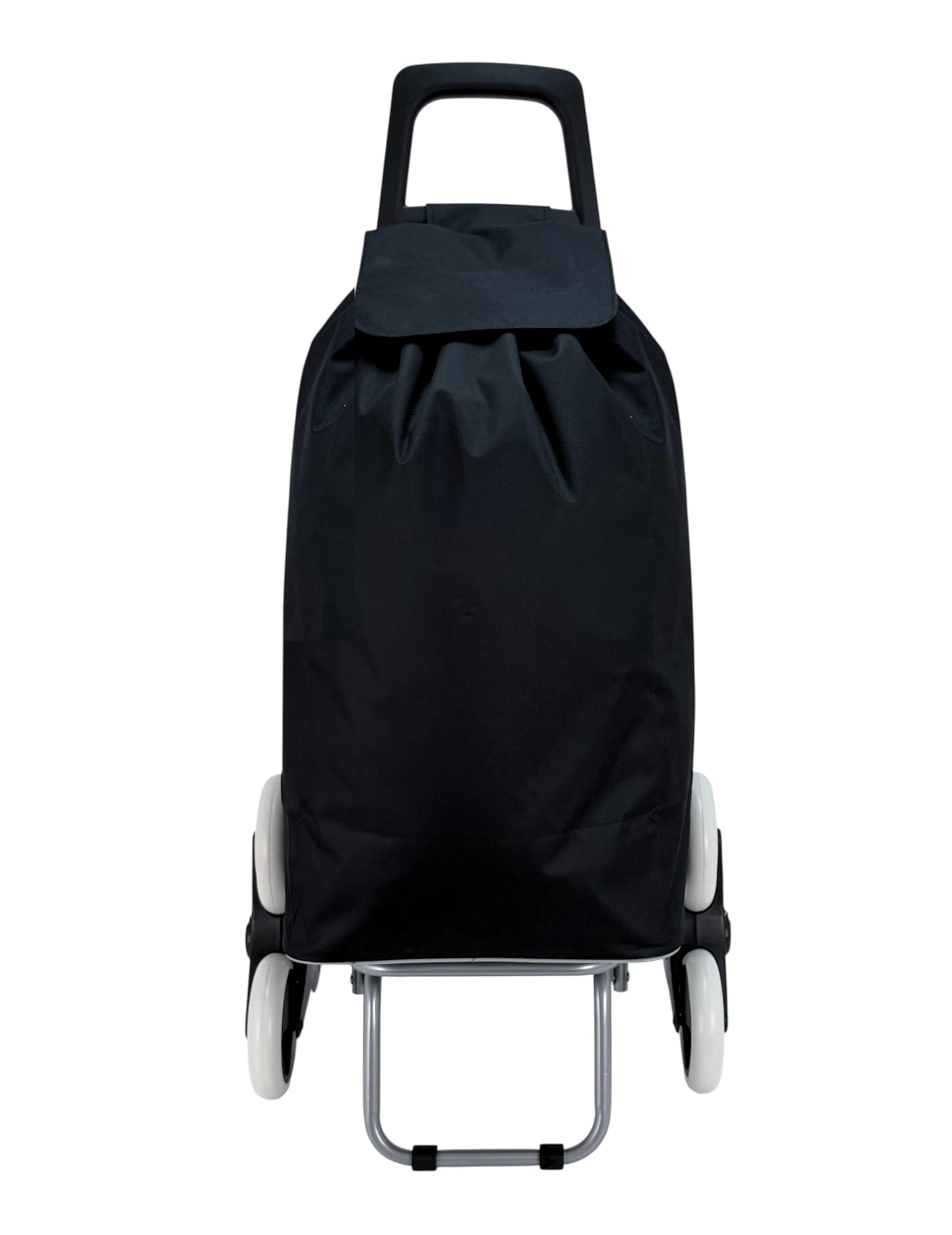 Carro de la Compra Plegable para Subir Escalerascon, Carrito del Mercado 6 Ruedas, Bolsa Impermeable de 44L litros (Negro)