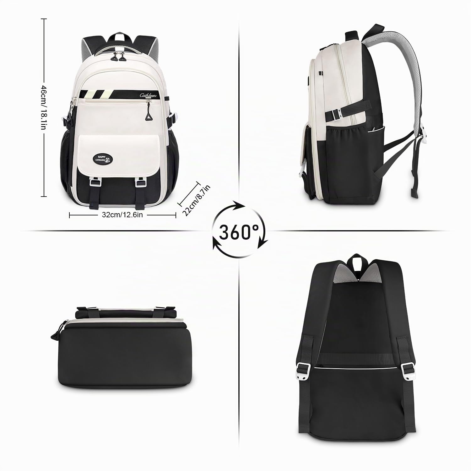Schulrucksack Mädchen Teenager Jungen Rucksack Schule, Schulranzen Groß Kinderrucksack Tagesrucksäcke Damen Daypack 3 4 5 6 7 8 9 Klasse Kinder 10 11 12 13 14 15 16 17 18 Jahre Schultasche