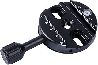 Improved Version Universal Ultra-Thin Clamp for RRS BH55 BH40 BH30 BH25 Ballhead and Arca Fit Tripod Ball Head and Camera Quick Release Plate