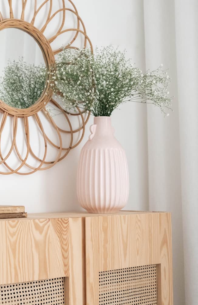Vaso in ceramica rosa chiaro | Vaso in ceramica Portuguese di Aqui Há Peça