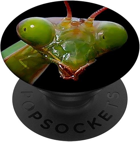 PopSockets Green Praying Mantis - Soporte y agarre para teléfonos y tabletas, Negro