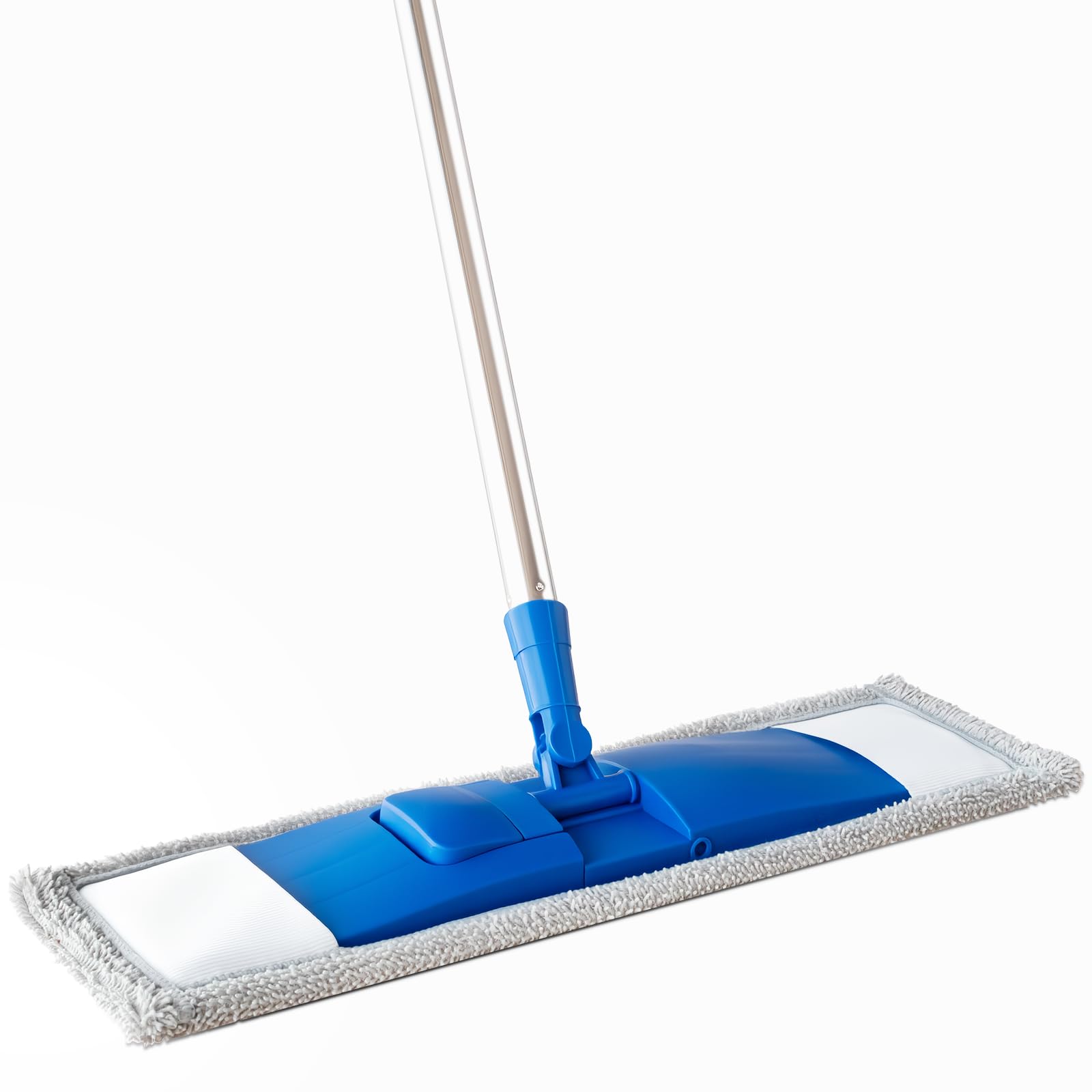 Photo 1 of 17" Microfiber Mop for Hardwood Floor Cleaning,Mops with 50" Stainless Steel Pole, 1 Reusable & Washable Mop Pad, Wet & Dry Use for Hardwood, Tile, Marble and Vinyl Floors