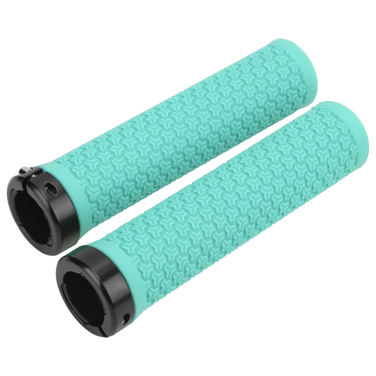 Poignées De Guidon Vélo Antidérapantes - Pour VTT, BMX, Scooter - Verrouillage Unique, Ergonomiques - Diamètre 2,2 Cm - 9