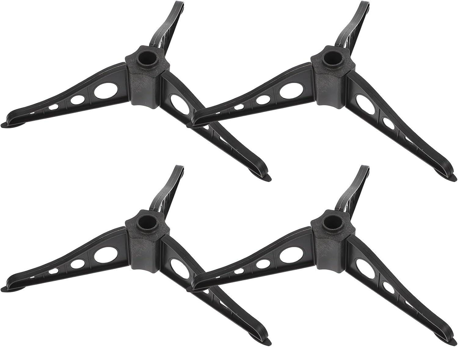 VALICLUD 4pcs Christmas Tree Stand for Artificial Trees Abs Base with Dark Green Brackets Stable Support Rack for Easy Assembly and Use
