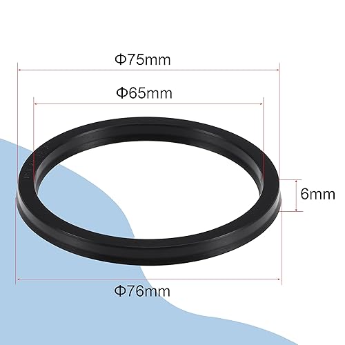 Miniatura 15 de MECCANIXITY USH - Sello radial para eje de 1.240 in de diámetro interior x 1.634 in de diámetro exterior x 0.236 in de ancho, color negro