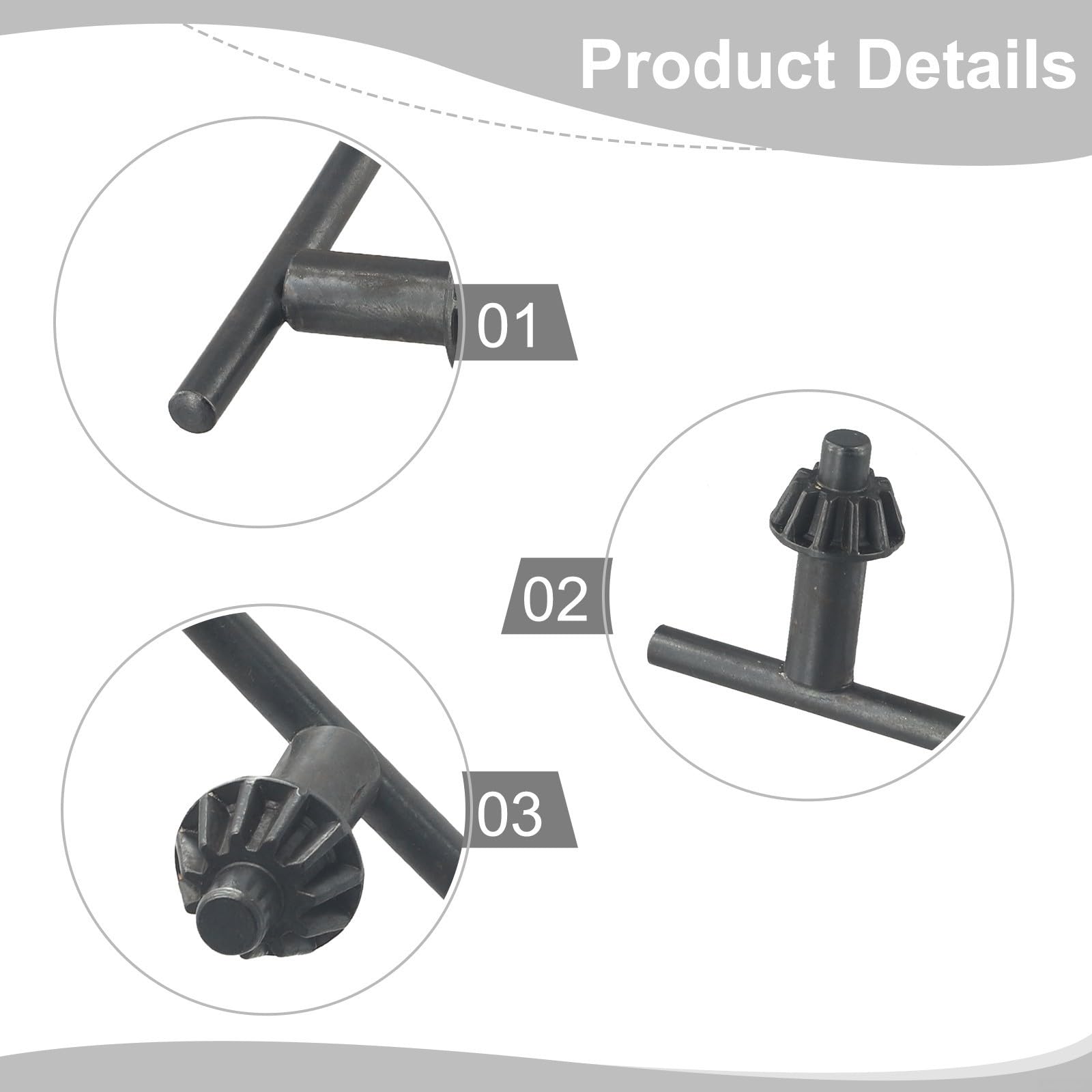 Chiave per mandrino per trapano, accessorio essenziale per trapano elettrico a mano (3-16 mm)