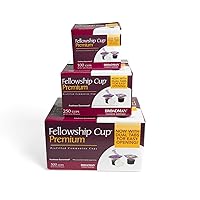 Vista 7 de Broadman Church Supplies, Doble pestaña premium fácil de abrir, taza de comunión precargada, mezcla de jugo de uva 100% Concord y juego de obleas