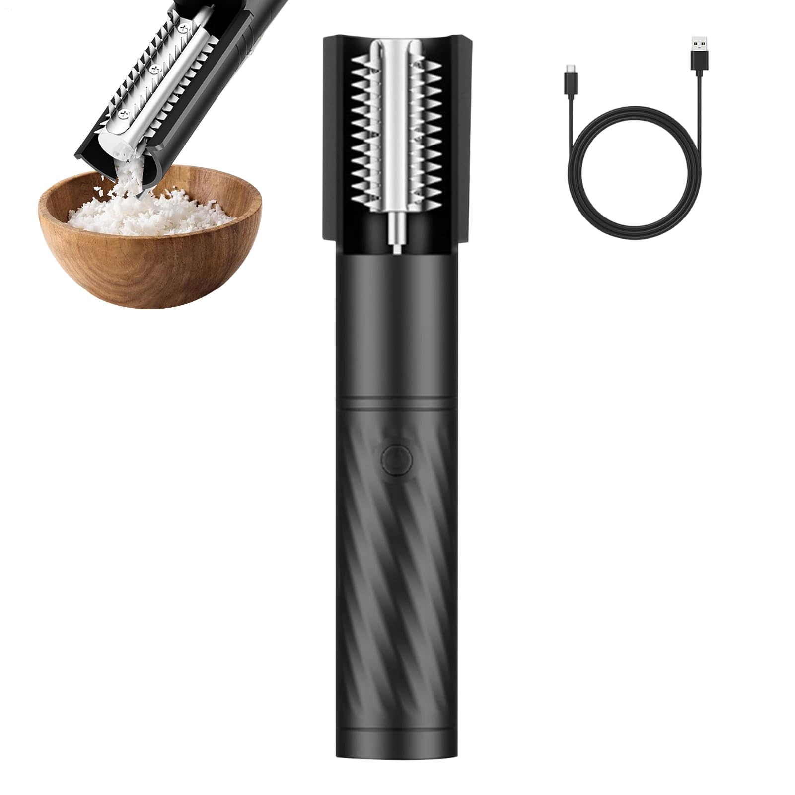 Râpe à coco ergonomique pour extraire la chair sans effort avec rotation automatique