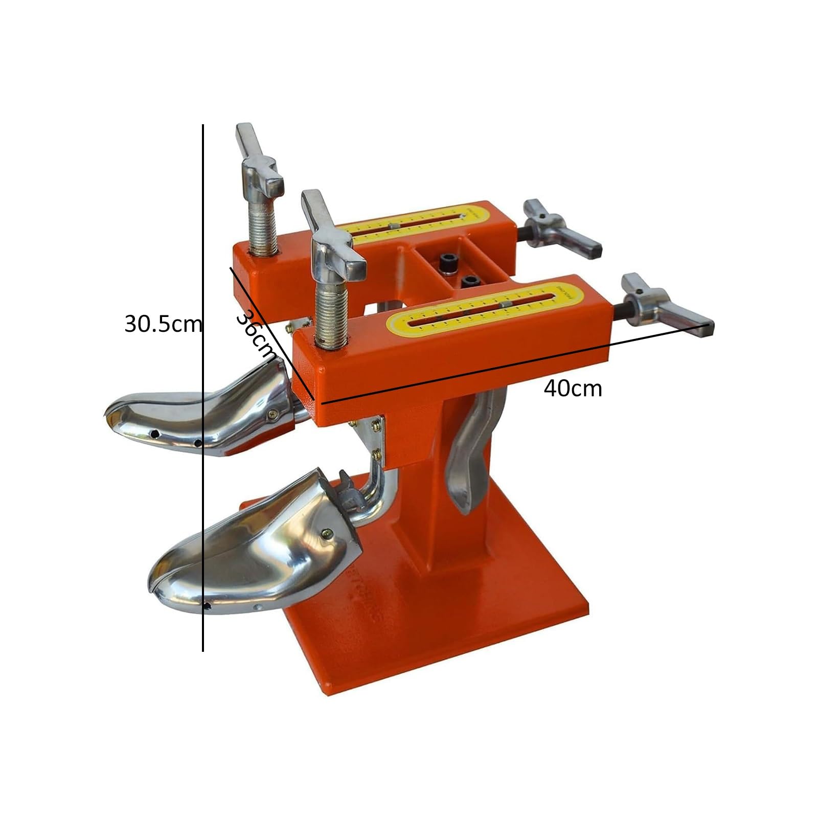 Macchina per barella per scarpe a due teste, barella per scarpe in alluminio, espansore manuale portatile per scarpe, lunghezza regolabile, macchina professionale per modellare le scarpe per uomini e