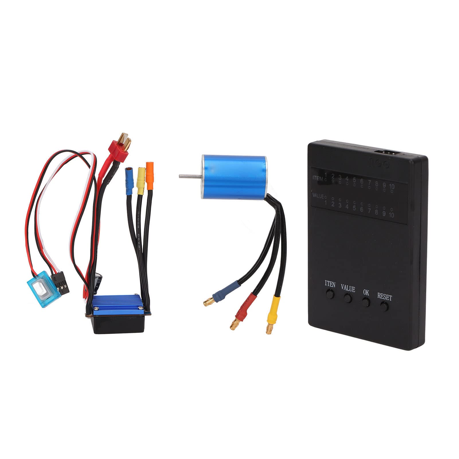 Domary 2435 3300KV Silnik Bezszczotkowy 25A Zestaw ESC Zestaw Wysokiego Momentu Obrotowego Rotor Moc dla 1/16 1/18 RC Car Dark Blue