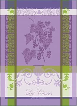 Garnier Thiebaut Les Cassis Purple French Kitchen Towel 22"x30"