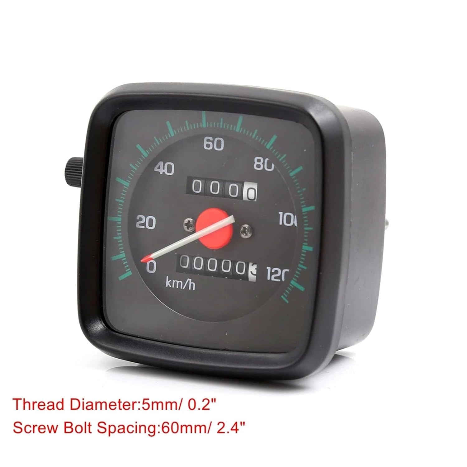 ドメーター オートバイ用スピードメーター、走行距離計、DC 12V デュアル走行距離計、タコメーター、クラスターインジケーター、EN