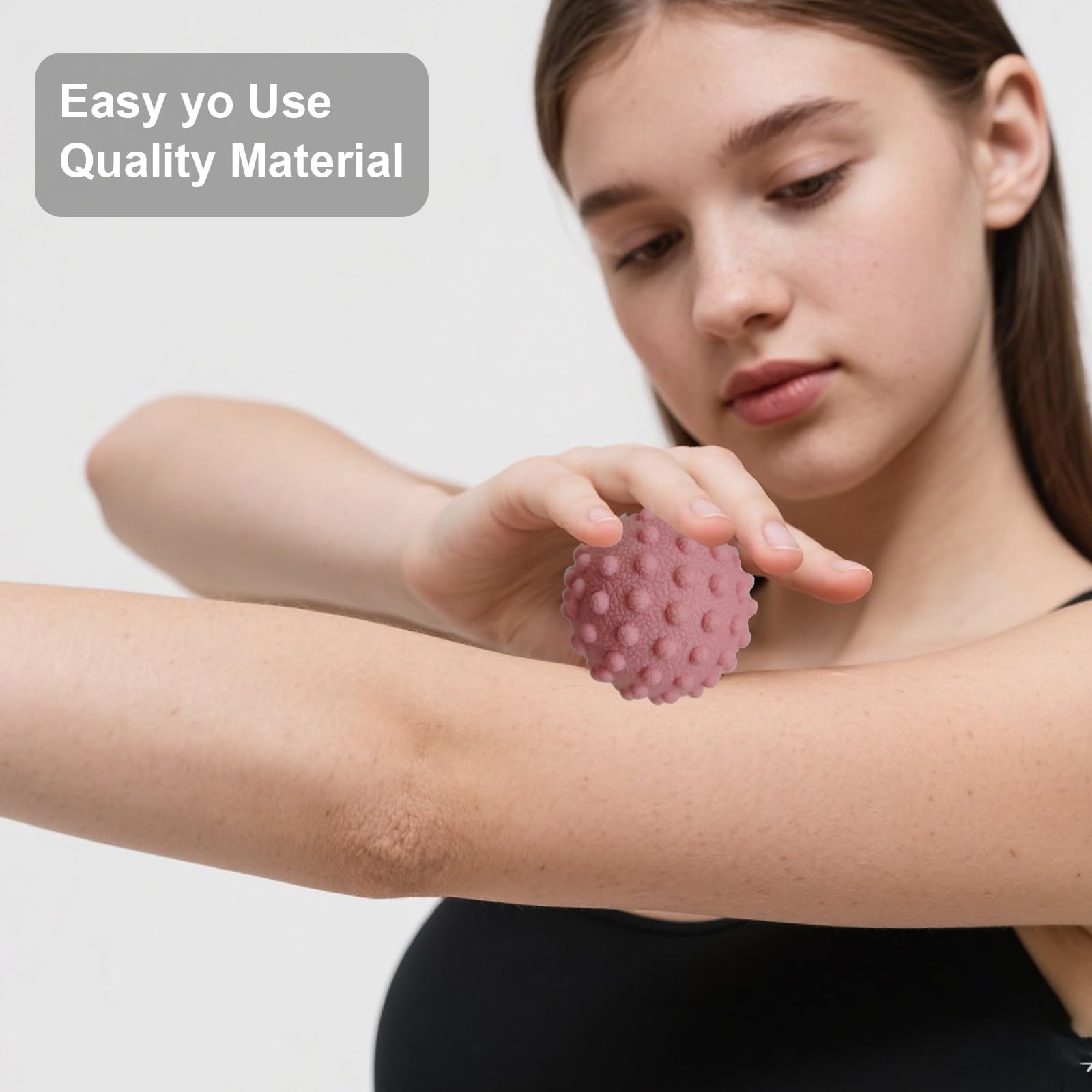 Juego de 4 bolas de masaje, rodillo de masaje para aliviar la fascitis plantar, terapia del dolor de pies, espolón de talón, punto de activación, espalda, brazo, cuello, dolor muscular