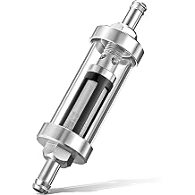 1 Pack Inline Fuel Filter Replacement for 81-0300 Motorcycle Fuel Filter | Universal 3/8" 5/16" Inlet/Outlet Fuel Filter Motorcycle, Glass Material, Easy to Install