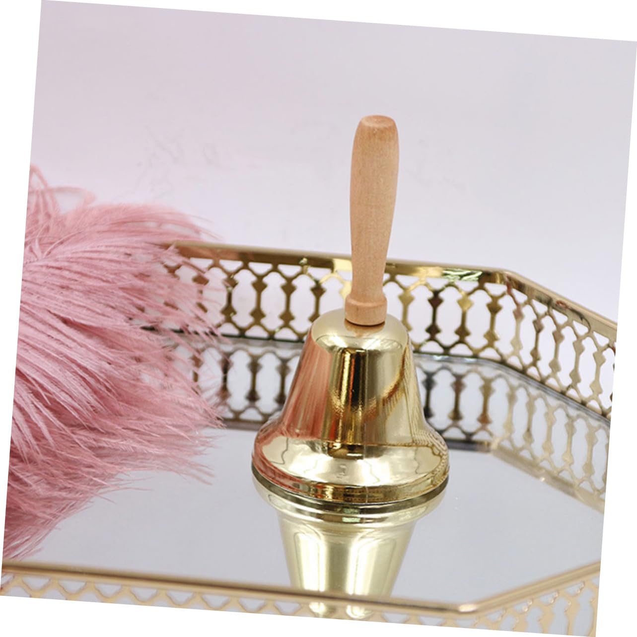 HANABASS Metal Hand Bell Large Christmas Bell for Wedding Reception and Pet Training