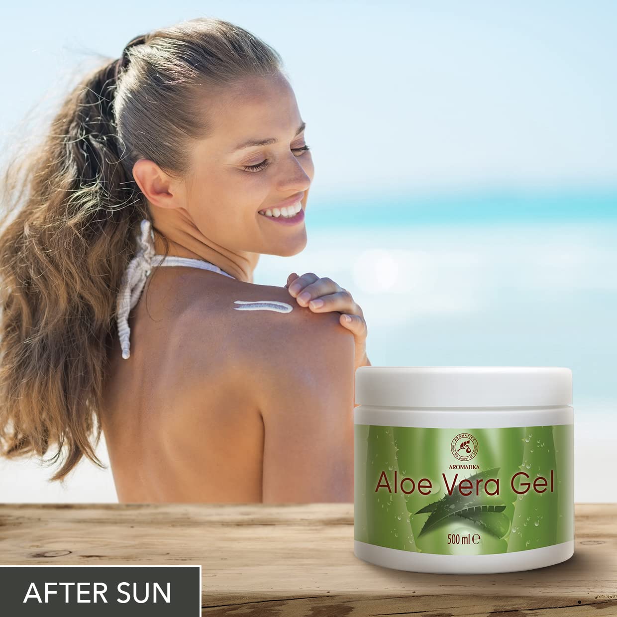 Aloe Vera Gel 500ml - Gel Lenitivo e Idratante per Tutti i Tipi di Pelle - Aloe Barbadensis - Aloe Vera Gel da Barba - Gel di Aloe per la Cura Della Pelle e Capelli - Aloe Vera per Viso