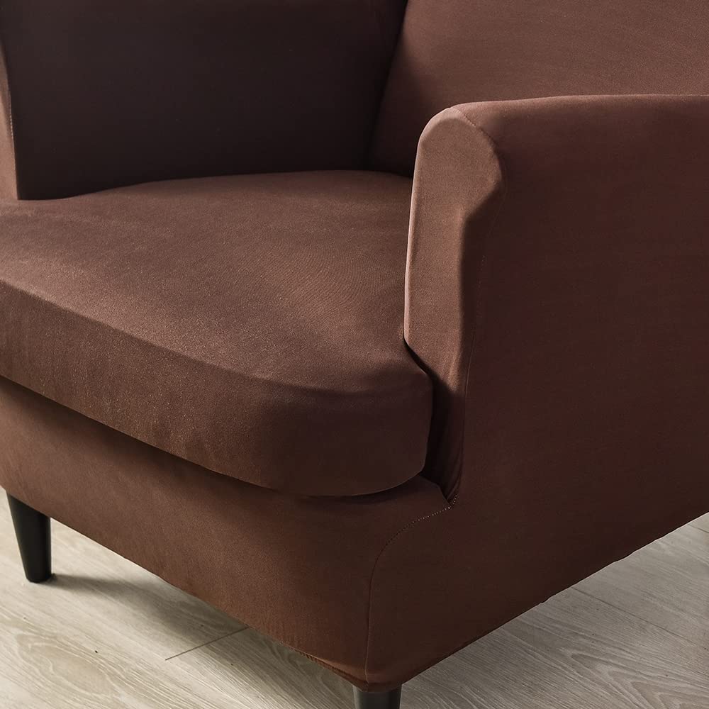 CHNSHOME Wingback stoel slipcovers fauteuils vleugel stoel covers 2 stuk vleugel rug fauteuil covers