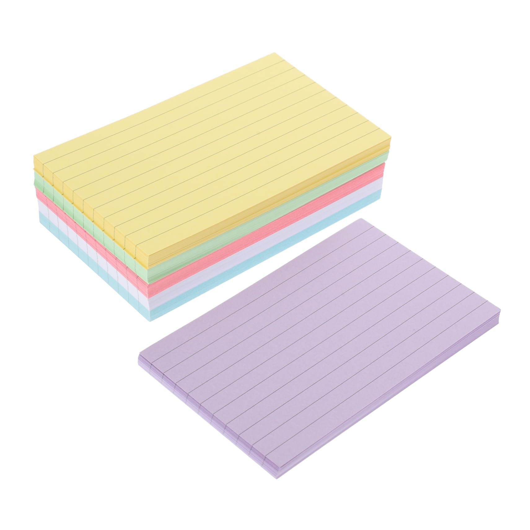 SHINEOFI 3 Sätze Farbige Karteikarten Bunt Groß Karteikarten Lernen Wortkarten Schreiben Schreibutensilien Büromaterial Notepad Farbig Speicher Papier 300 Blatt*3