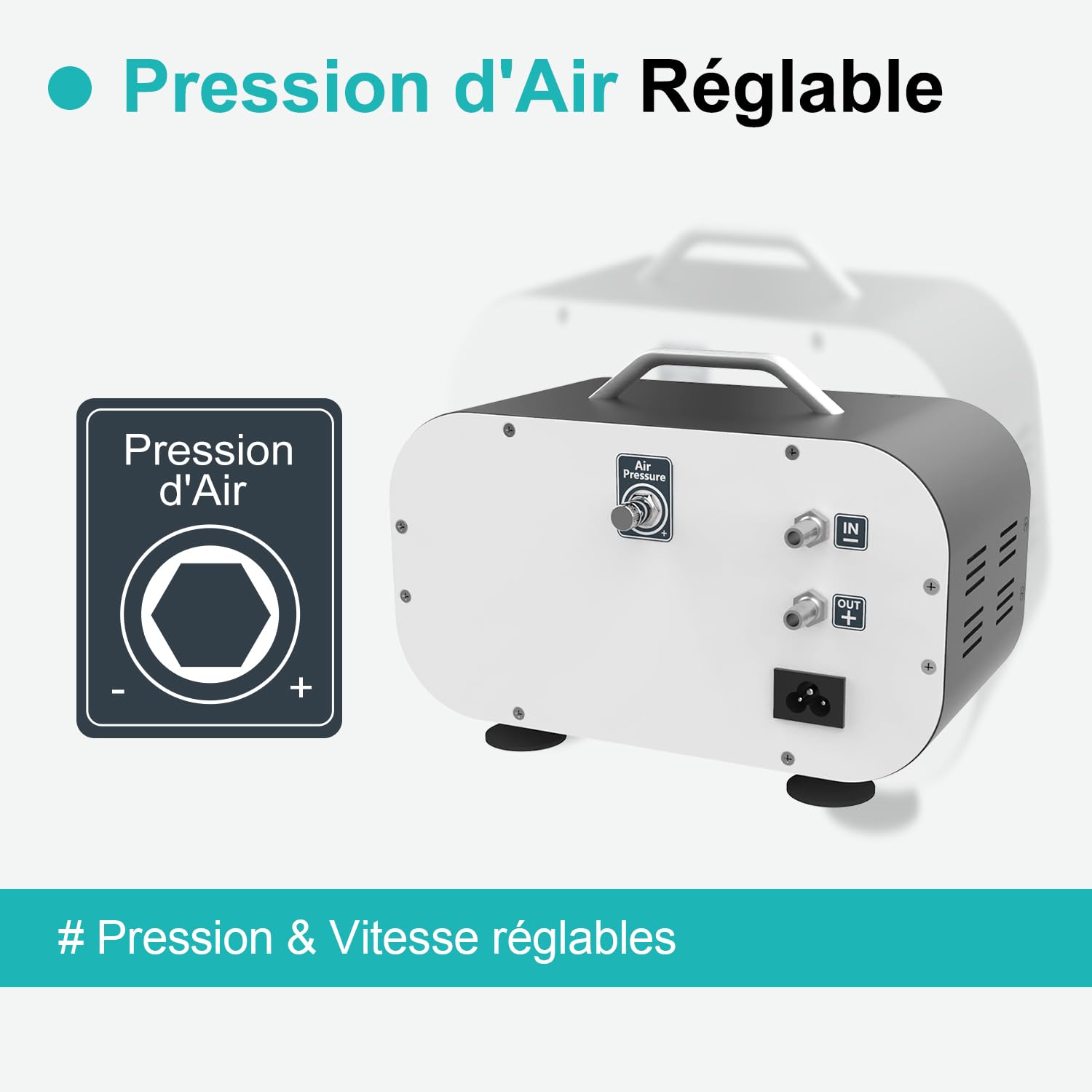 JOANLAB Pompe à Vide Sans Huile 30L/min avec Régulation Pression, Double Fonction Vide & Pression Positive, 0.085MPa Pompe à Vide à Membrane pour Filtration, Recherche, Industrie(VP-30PRO)