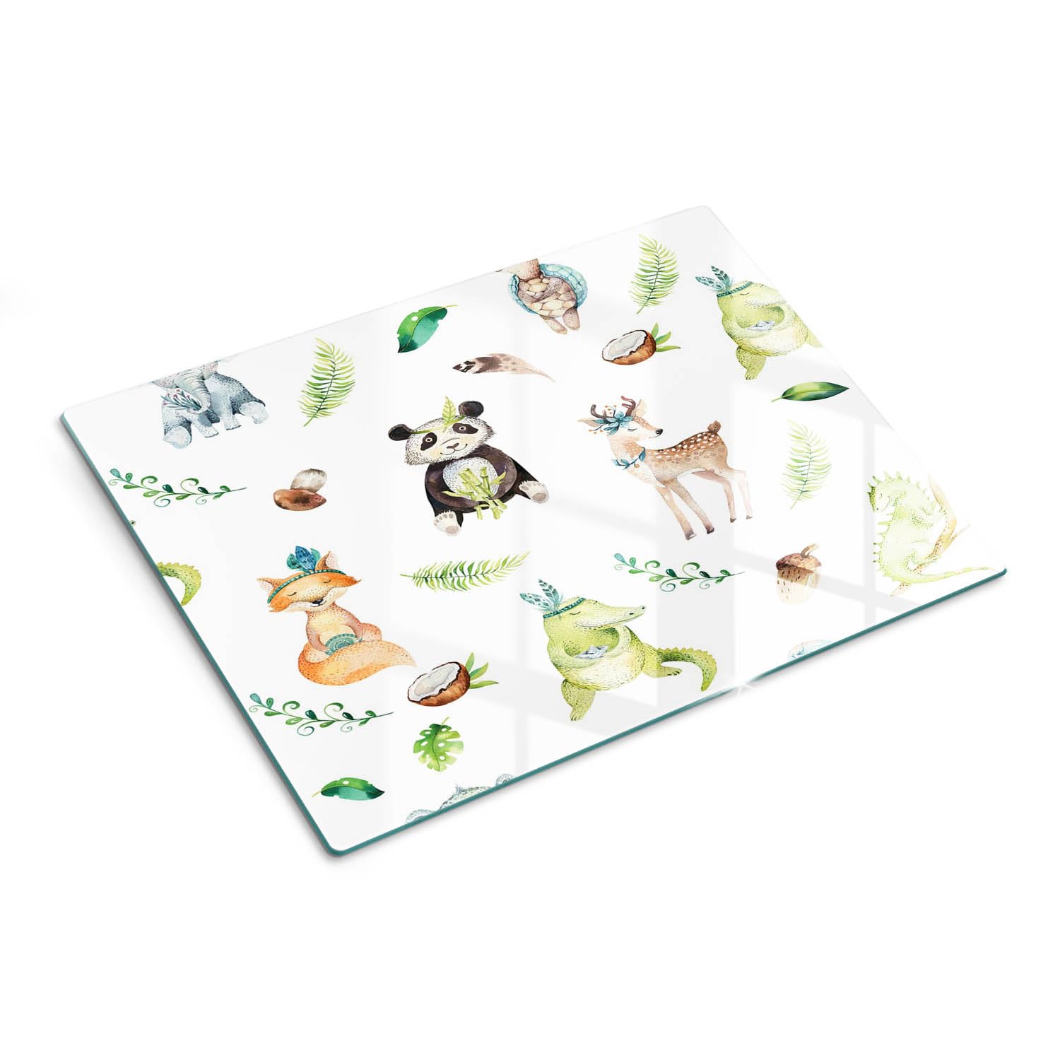Piastra di protezione e coperchio in vetro 40x30 cm Vivaio di animali