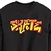 Instant Message - Skateboarding - Skate Graffiti - Toddler & Youth Crewneck Fleece Sweatshirt - Size 5T Black