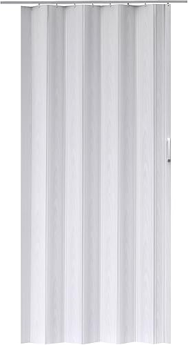 Puerta de acordeón, puerta plegable interior, puerta corredera de 36 x 80 pulgadas, puertas plegables múltiples para dormitorio, hogar, oficina