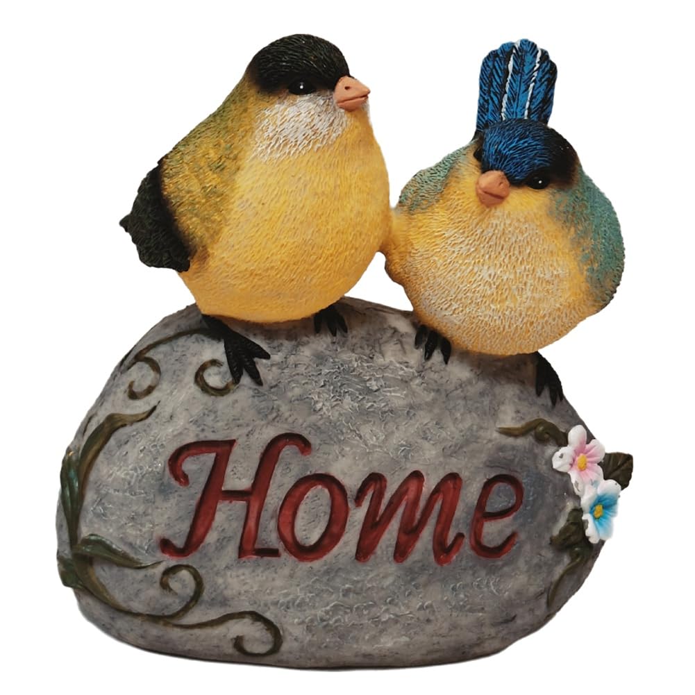CTRLZS Simulated Stone Bird Garden Decorated Resin Animal Garden Figurines Statue Yard Yard Lawn B