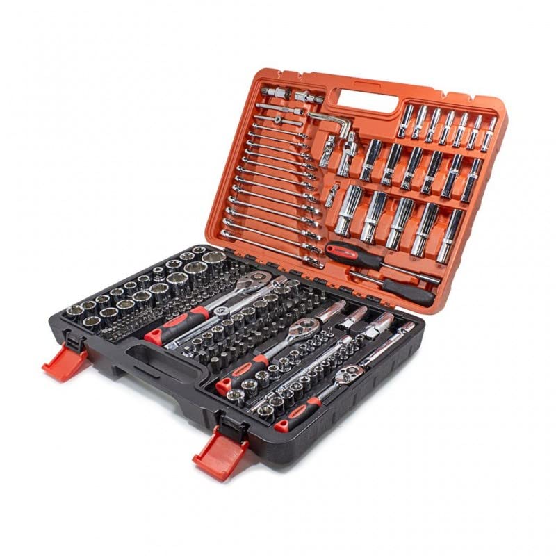 FORCEKRAFT Mirror Tool Set 216tips. 1/4''3/8''1/2''6g. 4-32mm