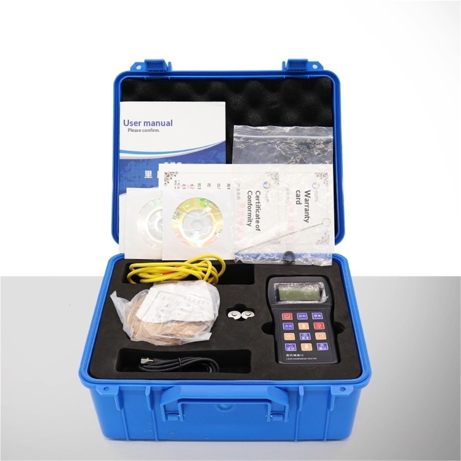 Härteprüfer, Leeb 7-in-1-Metallhärteprüfer Für HRC, HL, HB, HV, HS, HRB-Durometer Für Die Prüfung Von Druckguss-, Kupfer- Und Aluminiumgusslegierungen,für Industrie