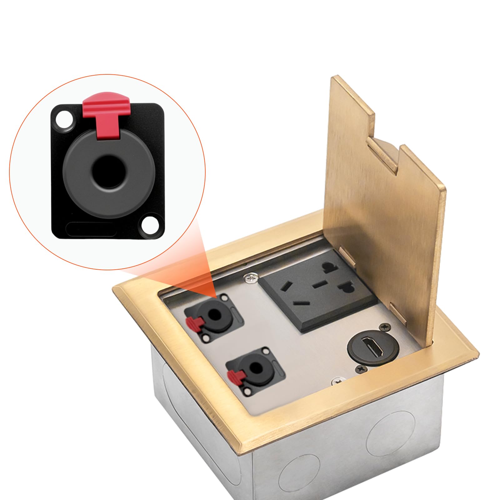 Cavo audio stereo da 6,35 mm tipo D da 6,35 mm femmina da 6,35 mm a maschio da 6,35 mm, cavo di prolunga TRS per cuffie e chitarra, per installazioni audio Pro, 1 m (TRS stereo)