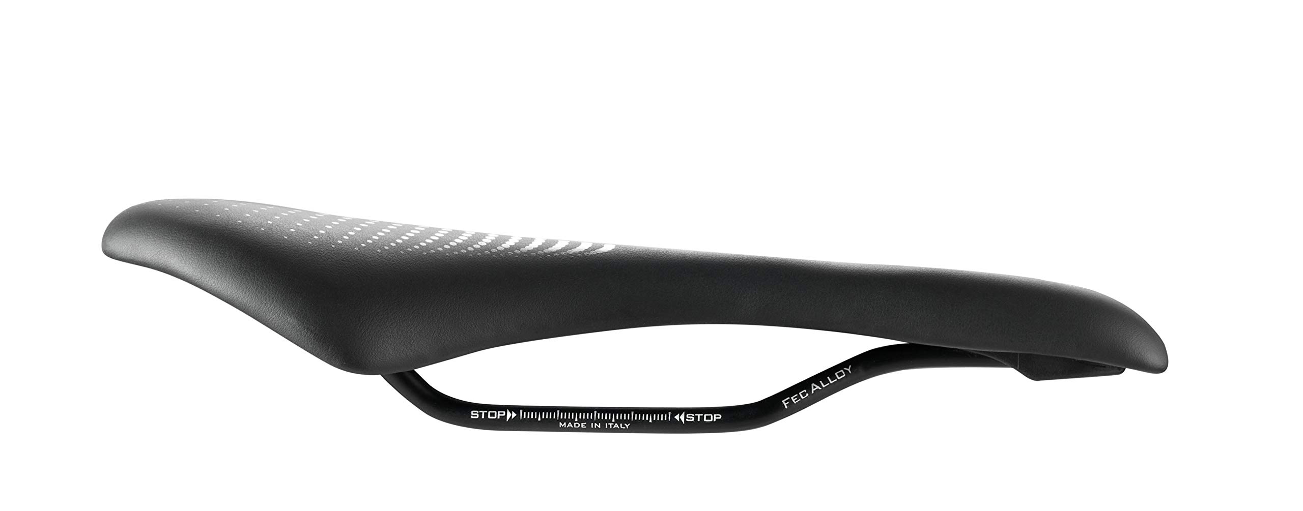 Sportourer by Selle Italia - SZ Flow, Selle de Vélo Souple à Assise Étroite, Hydrofuge et Adaptée à tous les Types de Vélo - Noir