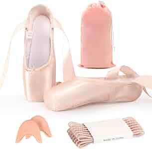 Amazon.com | Dayrose Ballet Pointe Shoes, Pink Pointe Shoes