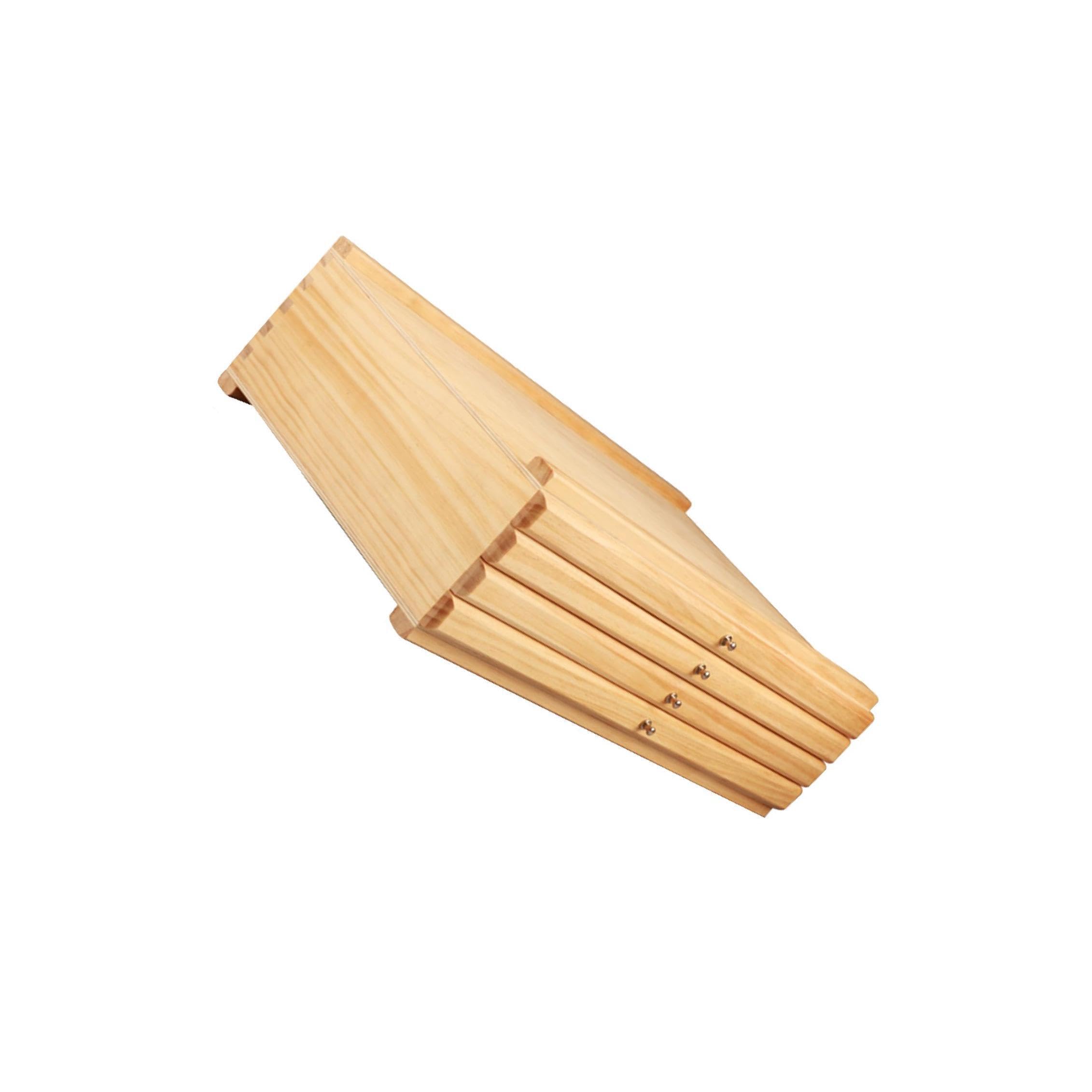 Boîte de rangement pour matériel d'artiste - Construction robuste en bois - Solution légère et portable pour efficacement les fournitures artistiques - Boîte de, Couleur bois, 4 tiroirs