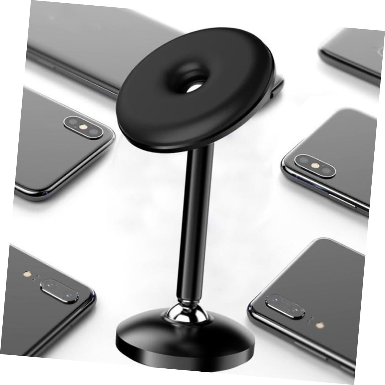 UPKOCH 3pezzi Supporto Magnetico Per Smartphone Supporto Per Auto Lega Di Alluminio Rotazione Per Navigazione Facile Compatibile Con Diversi Modelli e Nero