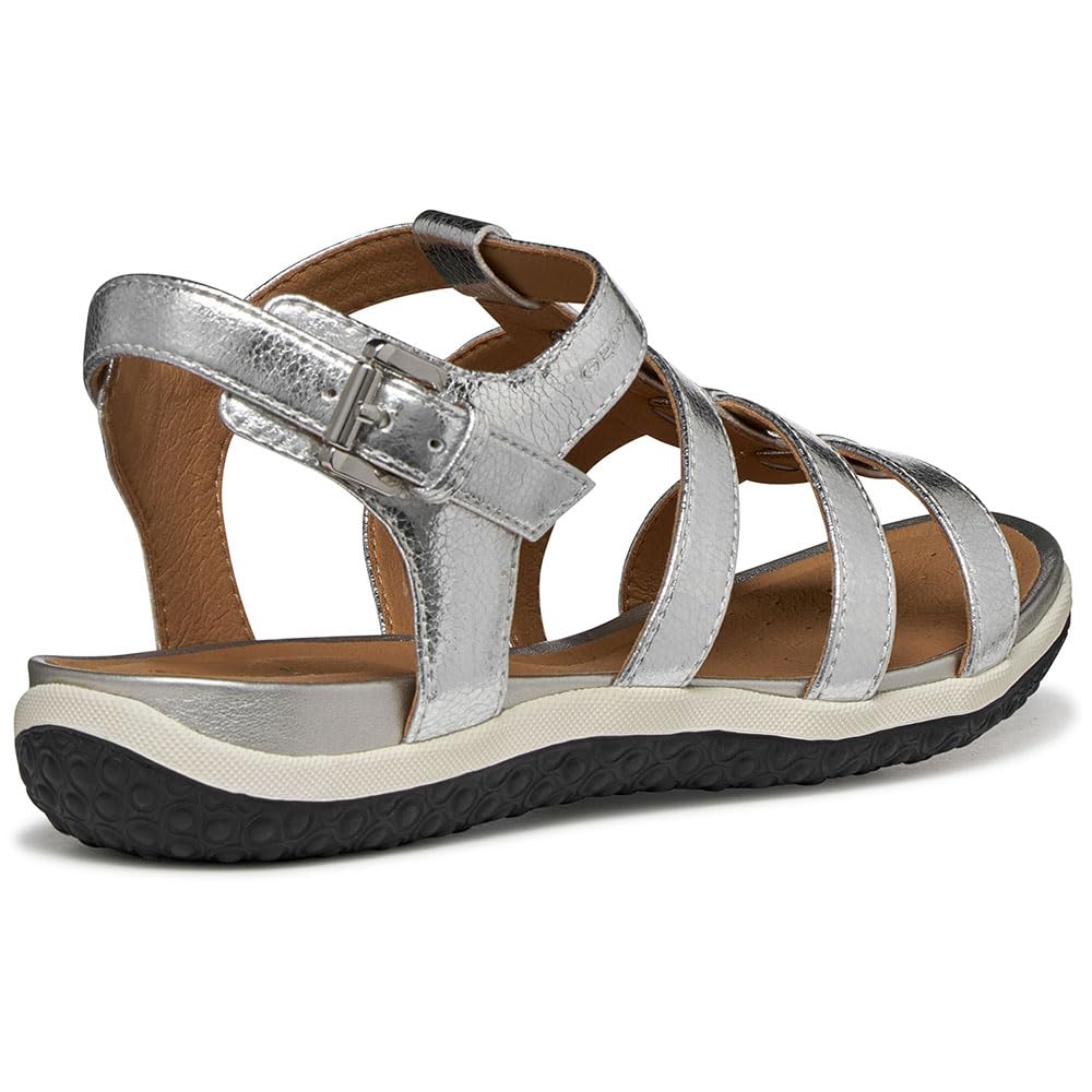 Geox D Sandal Vega D, Sandalia Plana Mujer