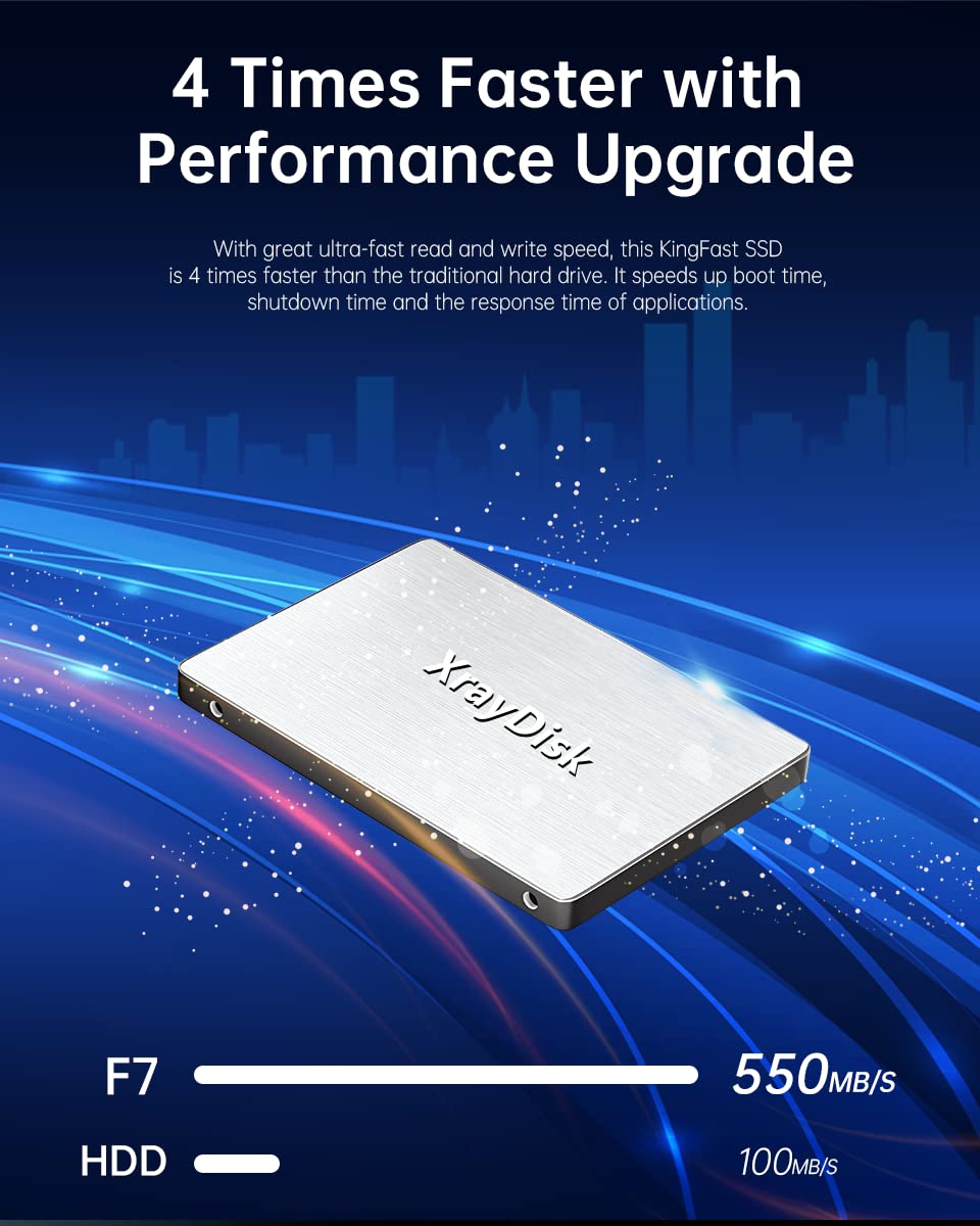 XrayDisk 1TB Internal Solid State Drive SSD 3D NAND TLC 2.5 Inch