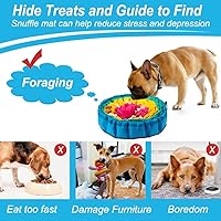Vista 4 de Vivifying Tapete de olfateo para perros, juguetes de rompecabezas ajustables para perros tapete para olfatear, juguetes interactivos de Rojo