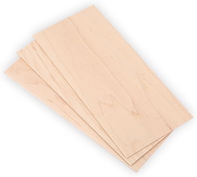 3Pcs Maple Wood Guitar Veneer Guitar Headstock Plate Guitar Pickguard Replacement Part for Luthiers DIY