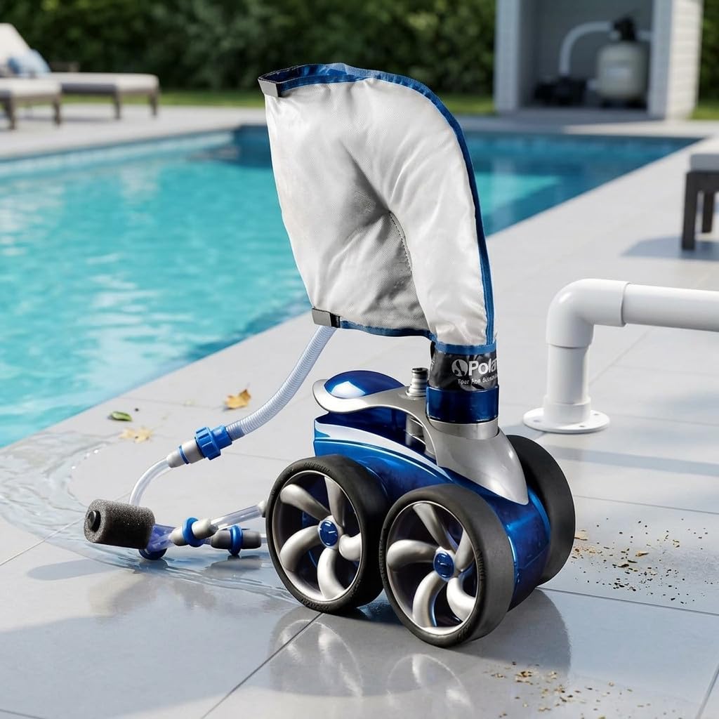 Suinga Limpiafondos Hidraulico Automatico para Piscina | Limpieza Eficiente de Fondo y Paredes | Funcionamiento Continuo sin Esfuerzo | Sistema Practico y Resistente