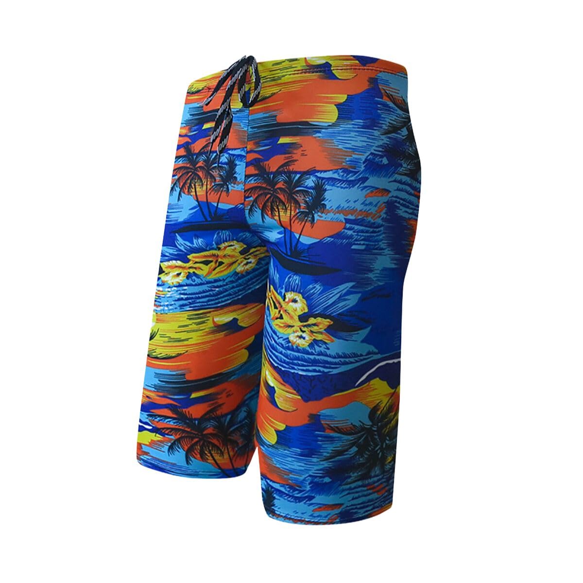 Swimming Trunk for Boys Men Fast Dry Fashionable Swim Shorts Strechable one Size Suitable of 60-75 kg, XL
