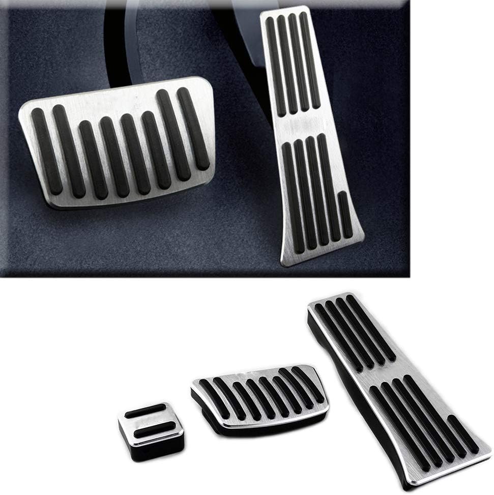 3PCS Aluminum Alloy Rubber No Drill Car Fuel Brake Foot Pedal Covers for KX5 2016