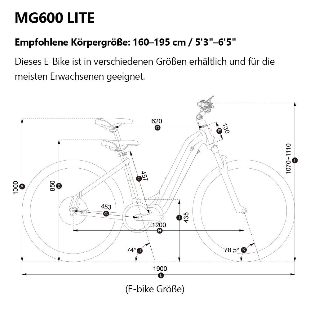 LANKELEISI MG600 Lite E-Bike Damen 27,5 Zoll Tiefeinsteiger Elektrofahrräder mit 36V 20Ah Akku, 150KM Reichweite, 8-Gang E-Fahrrad Herren für Urban, Trail & Straße